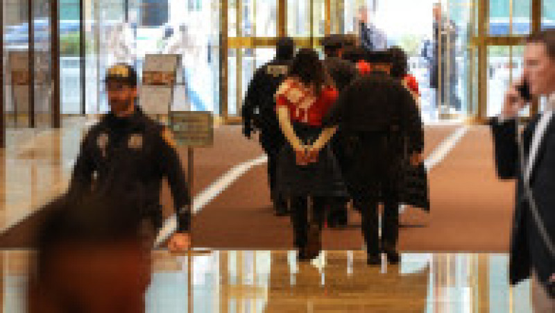 Protest pro-palestinian la Trump Tower, în New York, 13 martie 2025. Foto: Profimedia | Poza 5 din 9