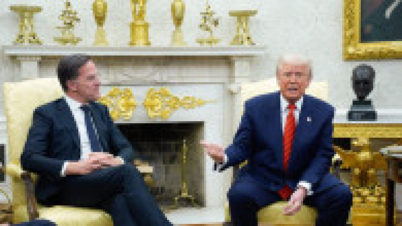 Mark Rutte, secretarul general al NATO, primit de Donald Trump la Casa Albă, 13 martie 2025. Foto: Profimedia | Poza 2 din 9