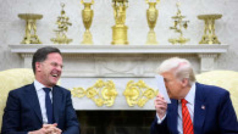 Mark Rutte, secretarul general al NATO, primit de Donald Trump la Casa Albă, 13 martie 2025. Foto: Profimedia | Poza 5 din 9