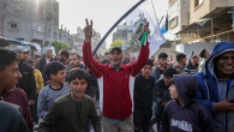Protest anti-Hamas în Beit Lahia, Fâșia Gaza, în 25 martie 2025. Foto: Profimedia | Poza 2 din 5