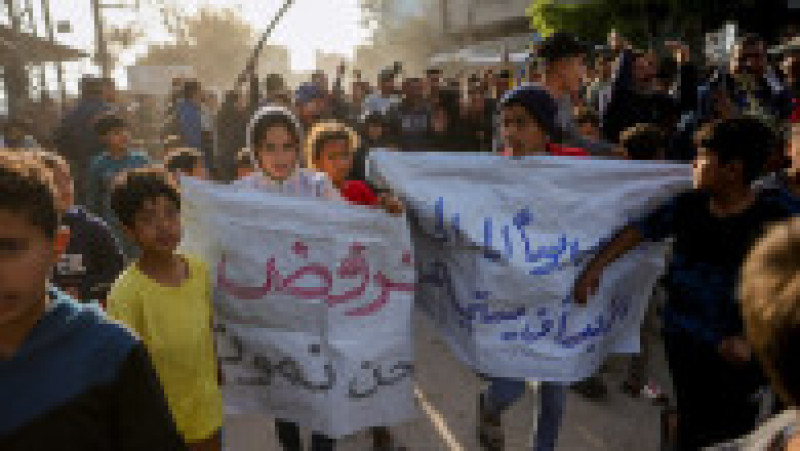 Protest anti-Hamas în Beit Lahia, Fâșia Gaza, în 25 martie 2025. Foto: Profimedia | Poza 4 din 5