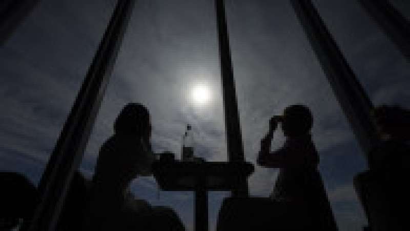 Eclipsa parțială de Soare, văzută din Londra. Sursa foto: Profimedia Images | Poza 3 din 10