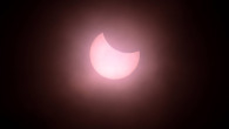 Eclipsa parțială de Soare, văzută din Essex, Anglia. Sursa foto: Profimedia Images | Poza 10 din 10