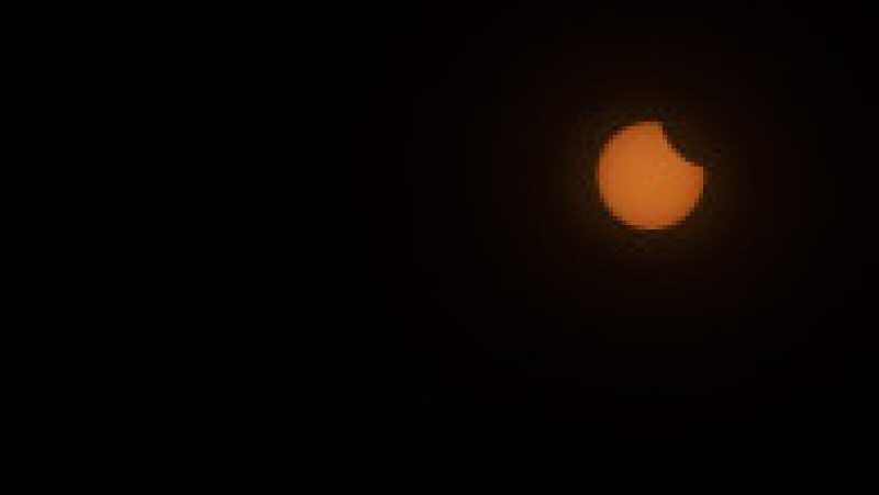 Eclipsa parțială de Soare, văzută din Mallorca, Spania. Sursa foto: Profimedia Images | Poza 8 din 10