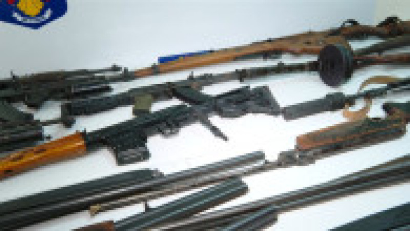 Arsenalul lui Horațiu Potra, prezentat de Poliția Română. Foto. Digi24 | Poza 7 din 7