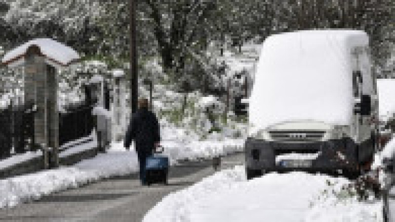 Ninsori abundente în nordul Greciei. Foto: Profimedia | Poza 4 din 5