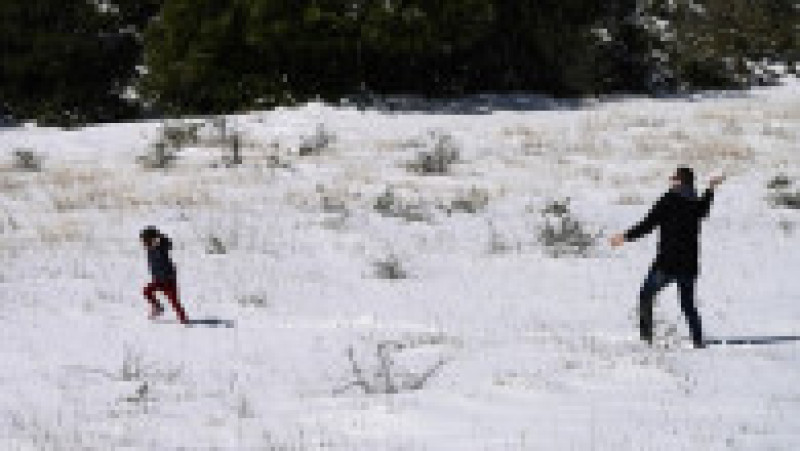 Ninsori abundente în nordul Greciei. Foto: Profimedia | Poza 1 din 5