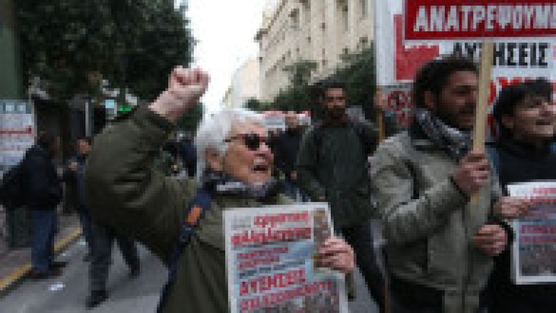 Peste 15.000 de persoane au manifestat miercuri la Atena şi Salonic. Foto: Profimedia | Poza 21 din 21