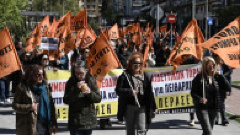 Peste 15.000 de persoane au manifestat miercuri la Atena şi Salonic. Foto: Profimedia | Poza 6 din 21