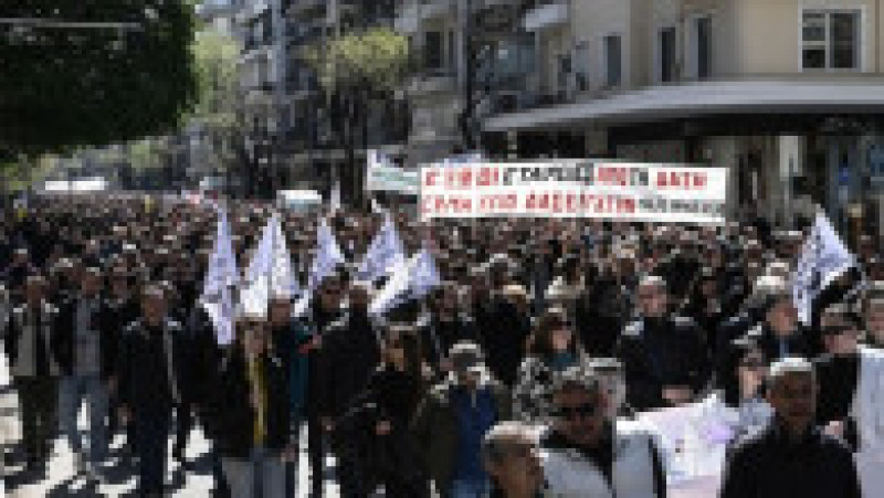 Peste 15.000 de persoane au manifestat miercuri la Atena şi Salonic. Foto: Profimedia | Poza 5 din 21