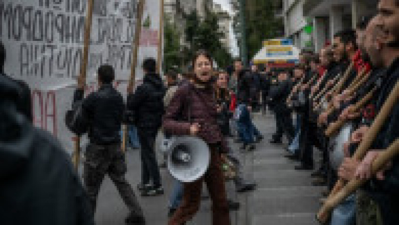 Peste 15.000 de persoane au manifestat miercuri la Atena şi Salonic. Foto: Profimedia | Poza 7 din 21