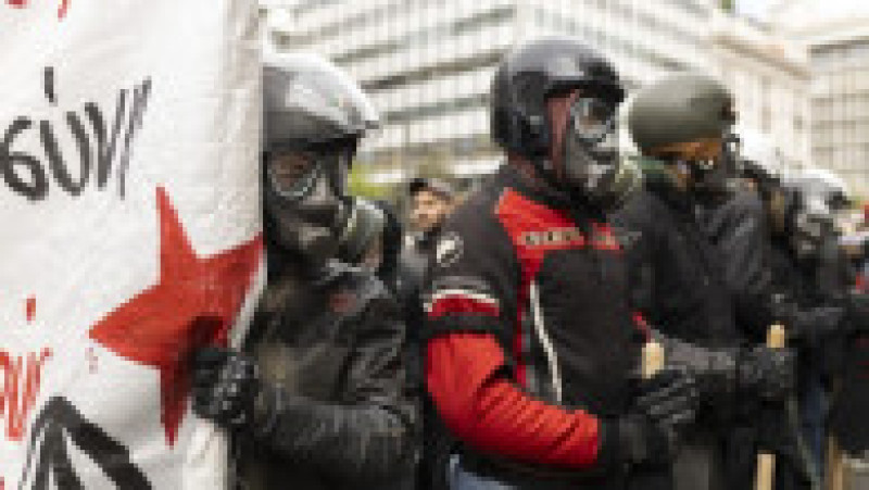 Peste 15.000 de persoane au manifestat miercuri la Atena şi Salonic. Foto: Profimedia | Poza 9 din 21
