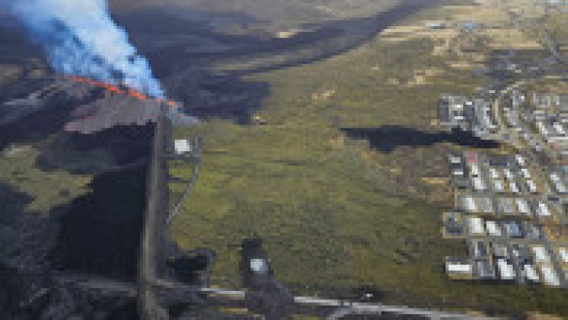 Erupție vulcanică lângă Grindavik, în sud-vestul Islandei. 1 aprilie 2025 Foto: Profimedia | Poza 6 din 6