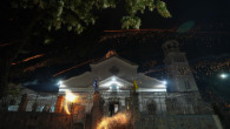 „Războiul rachetelor” de Paște, pe insula grecească Chios Foto: Profimedia | Poza 6 din 13