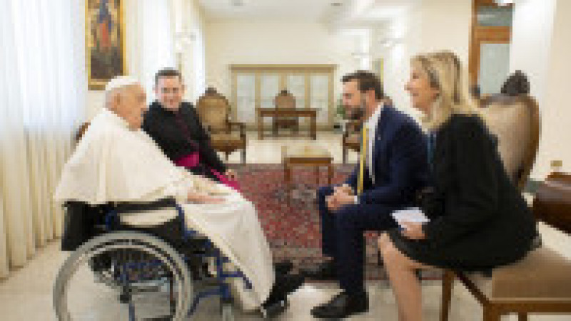 Vicepreședintele SUA J D Vance a avut o întrevedere cu Papa Francisc, în Duminica Paștelui, la Vatican. Foto: Profimedia | Poza 10 din 10