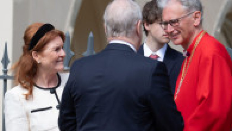 Sarah Ferguson, ducesa de York, și prințul Andrew la slujba de Paște. Foto: Profimedia | Poza 2 din 4