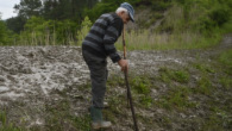 Salina Praid este închisă după ce râul Corund a străpuns albia și s-a infiltrat în salină și în exploatarea de sare din subteran, existând pericol de prăbusire. 28 mai 2025. Foto: Inquam Photos / Alex Nicodim | Poza 3 din 7