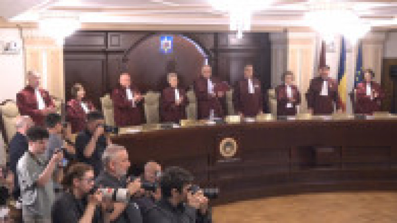 Judecătorii CCR s-au întrunit la data de 22 mai în ședință solemnă pentru validarea alegerii președintelui României. Foto. Digi24 | Poza 13 din 16