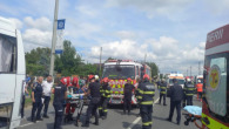 Accident rutier în județul Iași, la Lețcani Foto: ISU Iași | Poza 2 din 6
