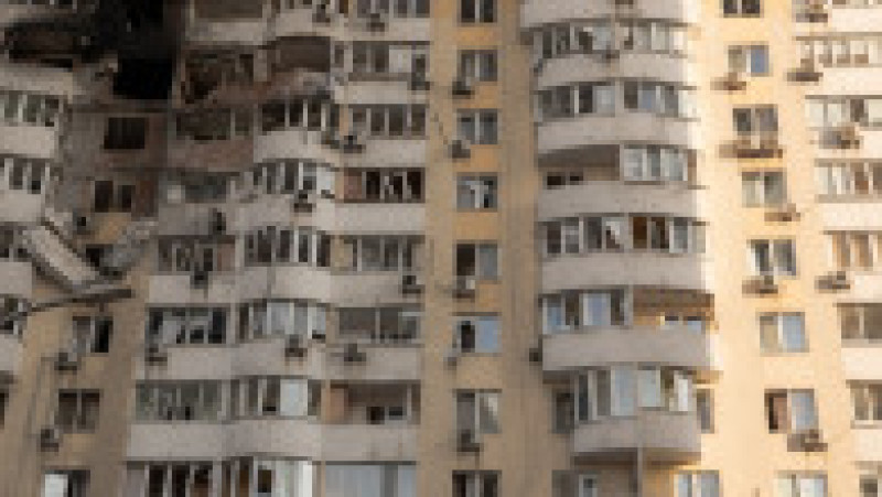 Bloc din Kiev avariat de atacurile rusești. Foto: Profimedia | Poza 2 din 11