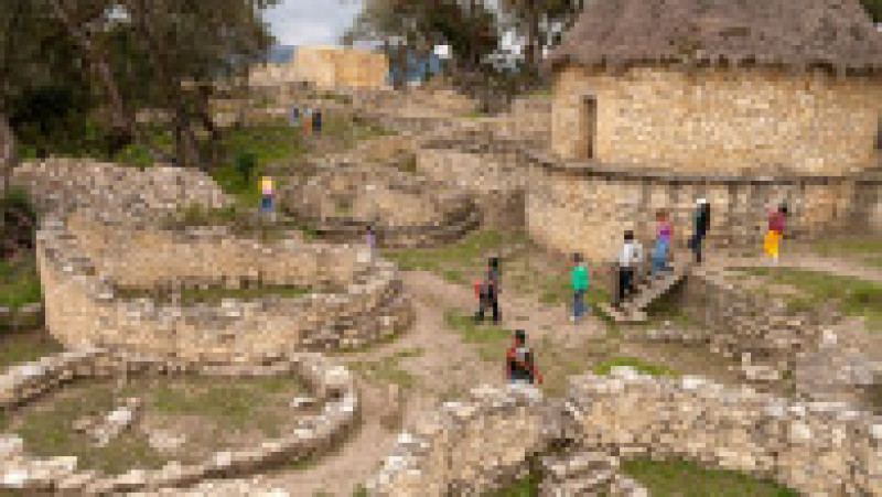 Așezarea fortificată din Kuelap s-ar putea să fi avut până la 3.000 de locuitori. A fost abandonată odată cu campania de colonizare desfășurată de Imperiul Spaniol. Foto: Profimedia Images | Poza 9 din 10