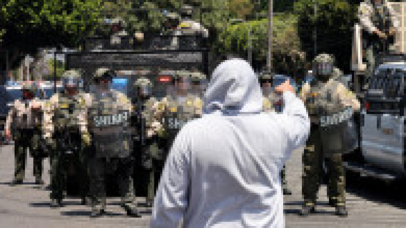 Proteste în Los Angeles. Foto: Profimedia | Poza 3 din 7