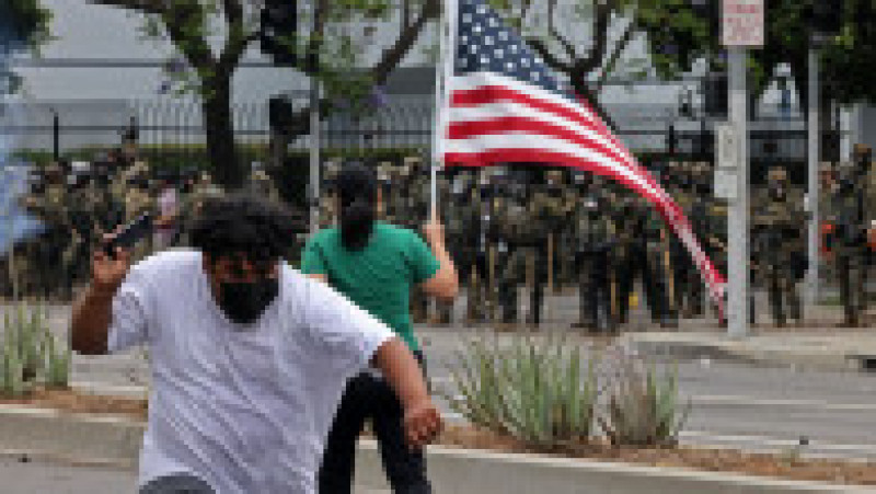 Proteste în Los Angeles. Foto: Profimedia | Poza 4 din 7
