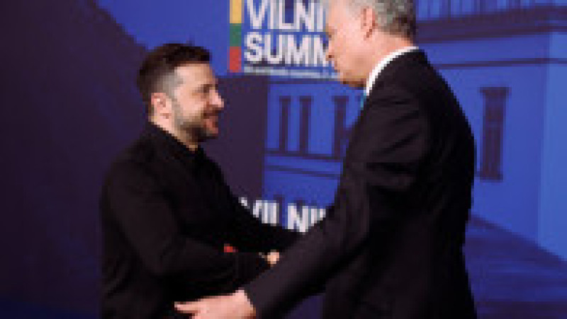 Volodimir Zelenski și Gitanas Nauseda. Foto Profimedia | Poza 10 din 12