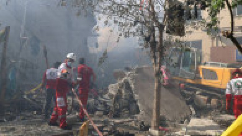 Mai multe clădiri au fost lovite și distruse la Teheran de bombardamentele israeliene. Sursa: Profimedia Images | Poza 15 din 15