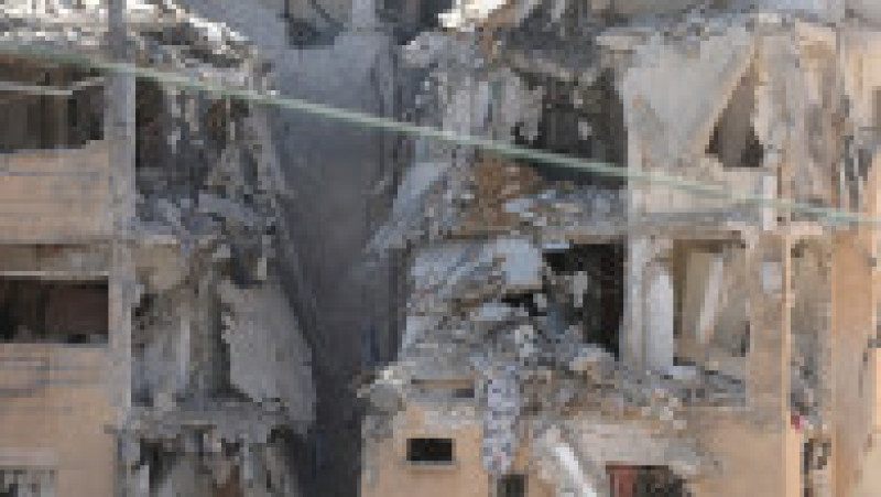 Mai multe clădiri din centrul și sudul Israelului au fost distruse de bombardamente, printre care și un spital. Sursa: Profimedia Images | Poza 6 din 10