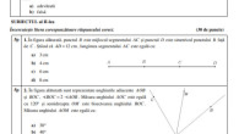 Subiecte matematică, Evaluarea Națională 2025, pagina 3 | Poza 3 din 10
