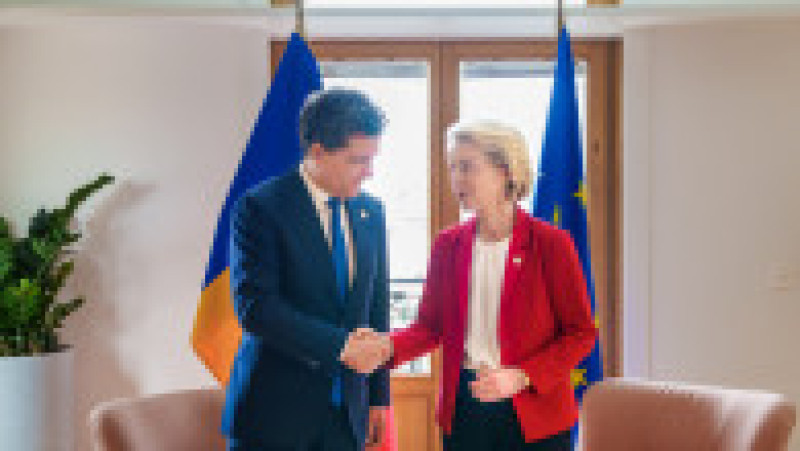 Președintele României, Nicușor Dan s-a întâlnit cu președinta C.E., Ursula von der Leyen la Consiliul European. Sursa: Presidency.ro | Poza 10 din 11
