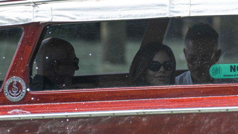 Jeff Bezos și Lauren Sanchez, la Veneția. Sursa foto: Profimedia Images