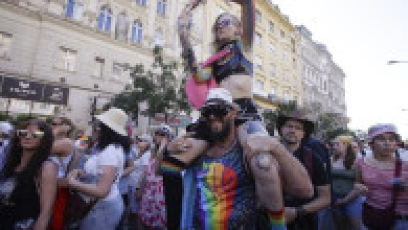 Marşul Gay Pride de la Budapesta a strâns cei mai mulți participanți de până acum. Foto: Profimedia | Poza 3 din 19