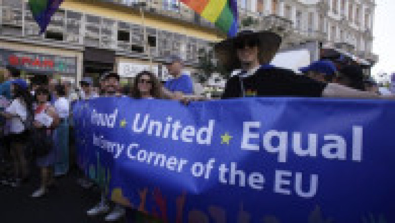 Marşul Gay Pride de la Budapesta a strâns cei mai mulți participanți de până acum. Foto: Profimedia | Poza 4 din 19