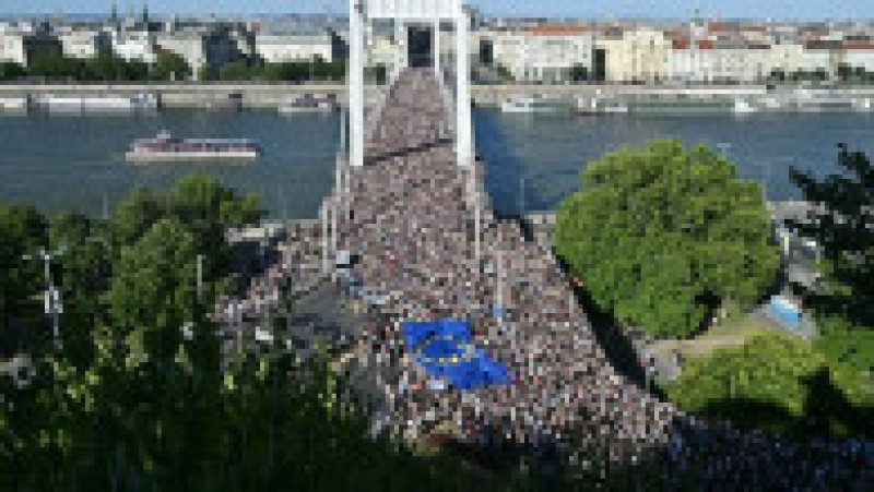 Marşul Gay Pride de la Budapesta a strâns cei mai mulți participanți de până acum. Foto: Profimedia | Poza 15 din 19