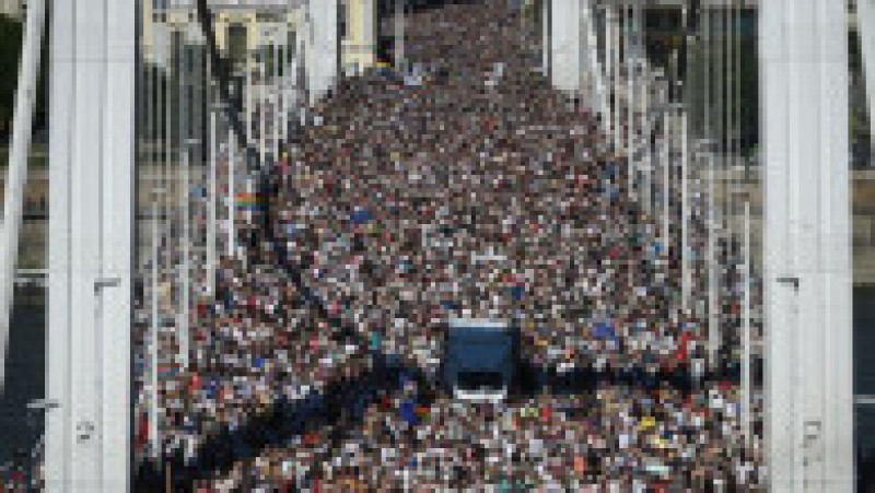 Marşul Gay Pride de la Budapesta a strâns cei mai mulți participanți de până acum. Foto: Profimedia | Poza 12 din 19