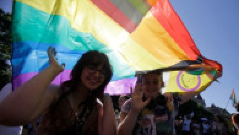 Marşul Gay Pride de la Budapesta a strâns cei mai mulți participanți de până acum. Foto: Profimedia | Poza 14 din 19