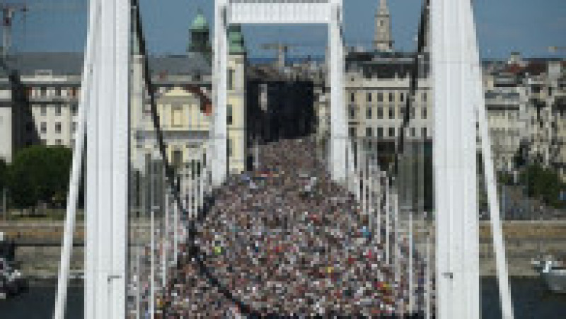 Marşul Gay Pride de la Budapesta a strâns cei mai mulți participanți de până acum. Foto: Profimedia | Poza 11 din 19