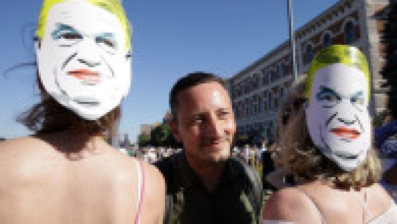 Parlamentul European a fost reprezentat oficial sâmbătă de către vicepreşedintele Nicolae Ştefănuţă la Budapest Pride. Foto: Profimedia | Poza 19 din 19