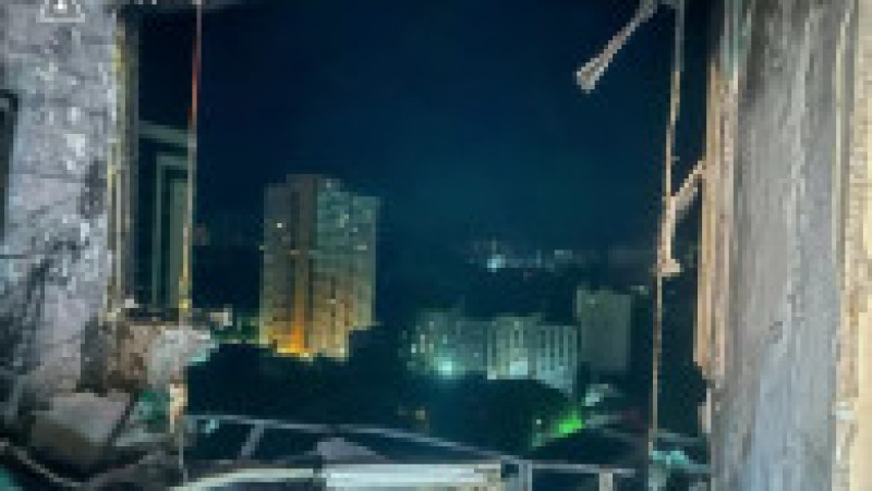 Rușii au atacat clădiri rezidențiale din Odesa. Foto: Serviciul de Urgență de Stat al Ucrainei | Poza 2 din 4