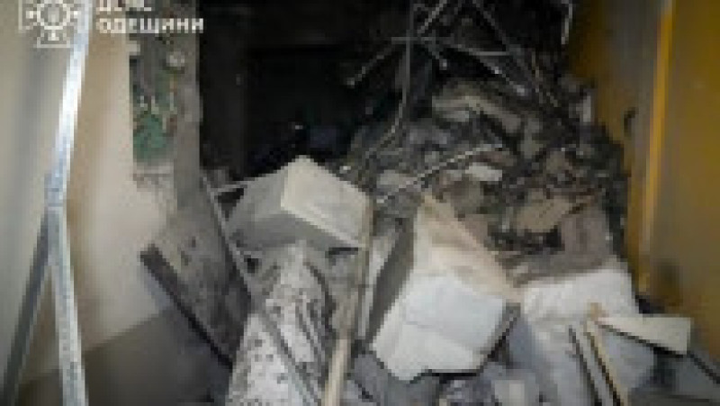 Rușii au atacat clădiri rezidențiale din Odesa. Foto: Serviciul de Urgență de Stat al Ucrainei | Poza 4 din 4