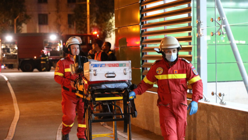 Imagini din timpul intervențiilor desfășurate la stația de metrou Academia Militară, în cadrul exercițiului național Seism 2025. Foto: IGSU