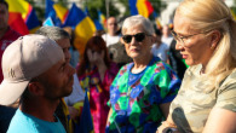 Reprezentanti si simpatizanti ai partidului AUR protesteaza in Bucuresti, 22 iunie 2025. Inquam Photos / Tudor Pană | Poza 7 din 15