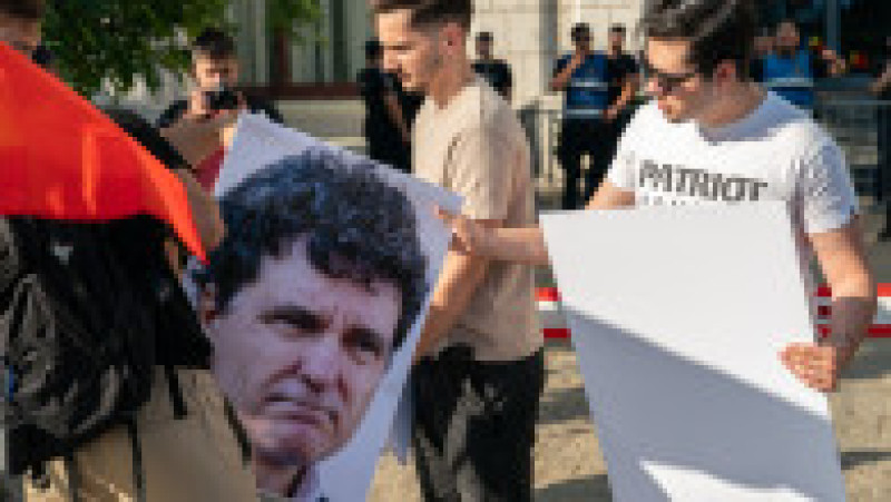 Reprezentanti si simpatizanti ai partidului AUR protesteaza in Bucuresti, 22 iunie 2025. Inquam Photos / Tudor Pană | Poza 6 din 15