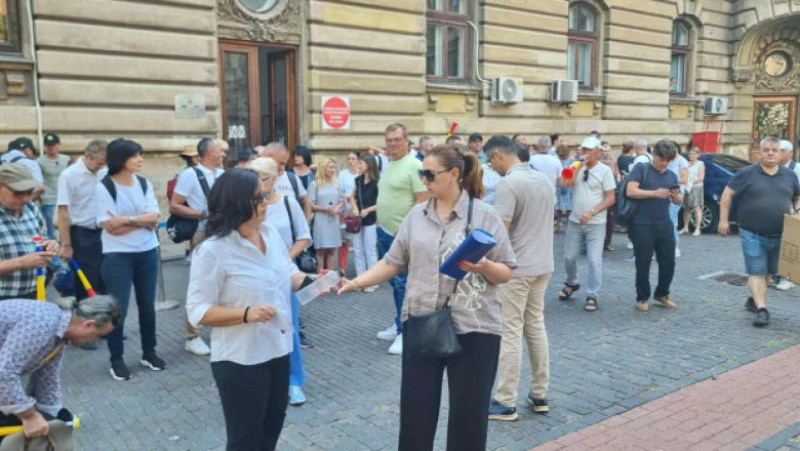 Proteste ale sindicaliștiilor BNS. Sursă foto: BNS