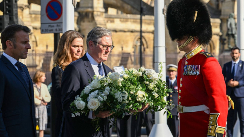 Emmanuel Macron, în vizită în Marea Britanie, Foto: Profimedia