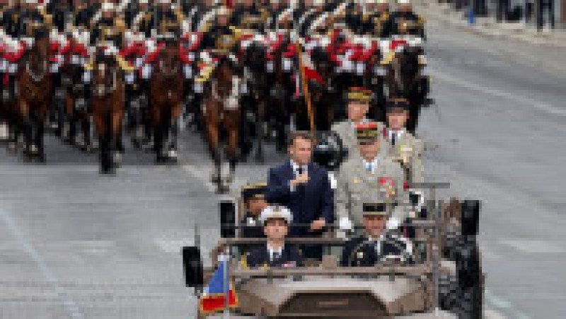 Paradă militară de Ziua Franței, pe Champs-Elysees. Foto: Profimedia | Poza 4 din 14