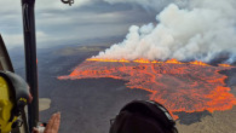 Imagini spectaculoase cu erupția vulcanului Sundhnukur din Islanda. Foto. Profimedia | Poza 3 din 3