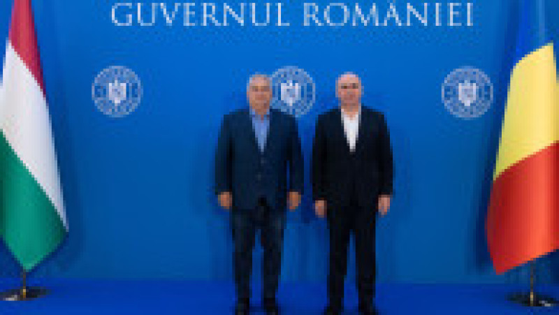 Premierul Ilie Bolojan a avut o întâlnire informală cu omologul său maghiar, Viktor Orban, miercuri, 23 iulie 2025, la Palatul Victoria. Foto: Guvernul României | Poza 3 din 5